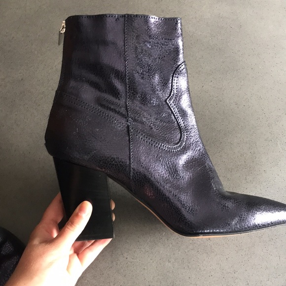 L’Intervalle metallic leather western boots - Picture 4 of 14